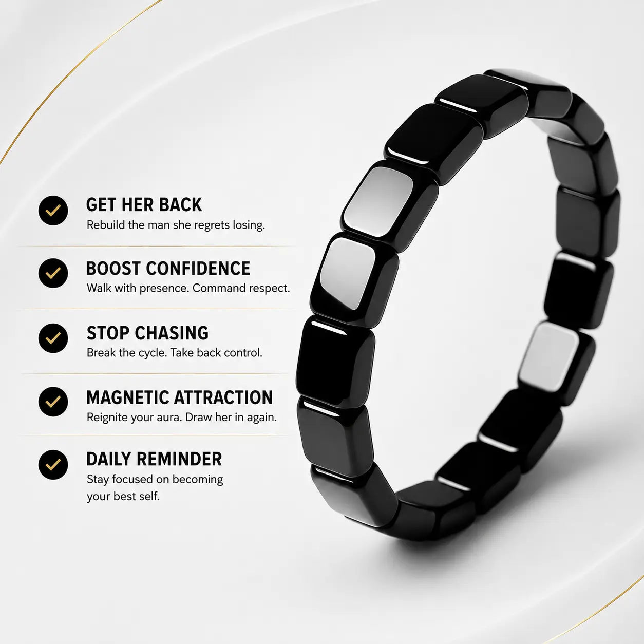 Herculo® Hematite Bracelet - Make Her Wonder What Changed